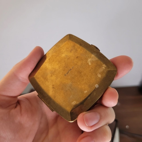 Argento SC Enamel & Swarovski Crystal Lipstick Case, Compact Mirror - Picture 5 of 9